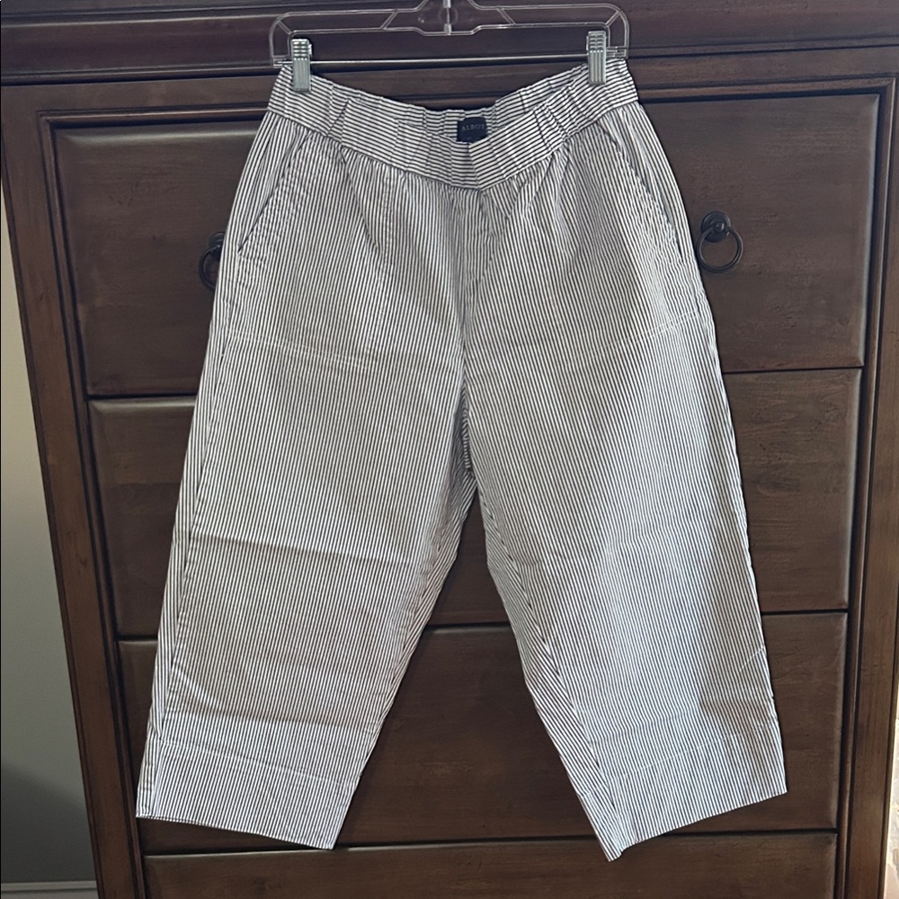 Talbots Women’s  Black and White Striped Chino